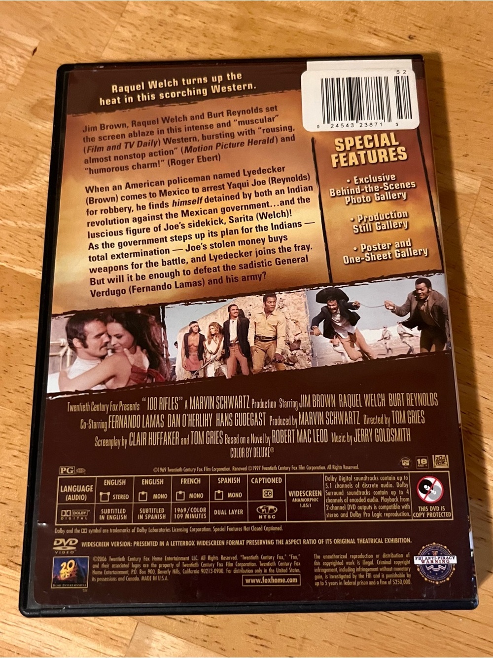 100 Rifles DVD - Picture 2 of 2